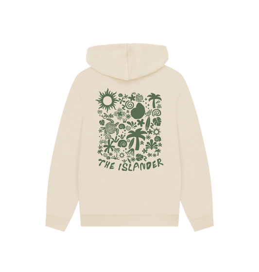 Abstract Island Life - Unisex Oversized Style Hoodie - Organic Cotton