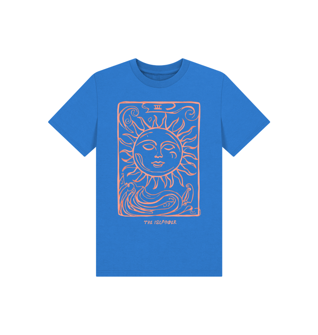 Bright Blue Printed Kids T-Shirt