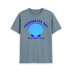Stone Blue Printed T-shirt Front