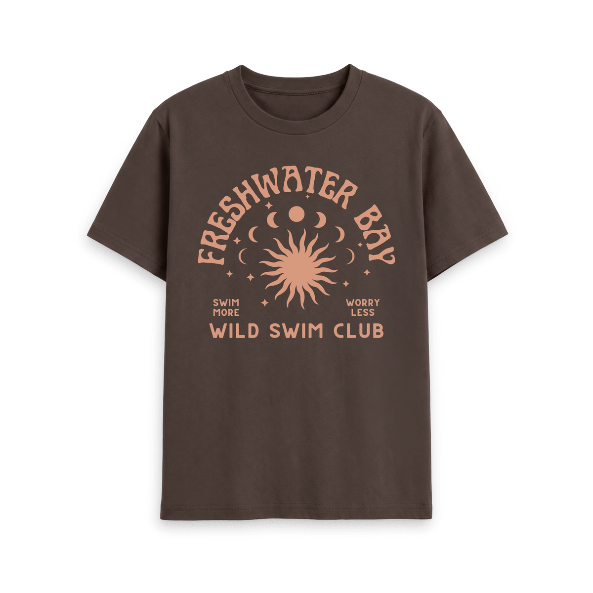 Chocolate Printed T-shirt Front