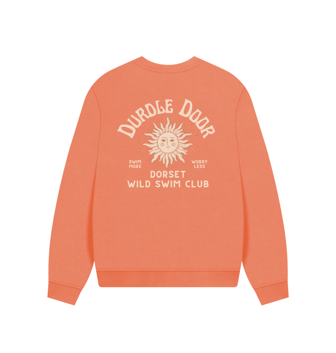 Durdle Door, Dorset - Wild Swim Club - Women's Oversized Style Sweatshirt