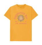 Mustard Freshwater Bay - Mens\/Unisex Tshirt - Sunshine and stars - The Islander