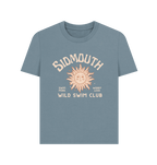 Stone Blue Sidmouth - Wild Swim - Women's T Shirt - Wild Swimmer Gift