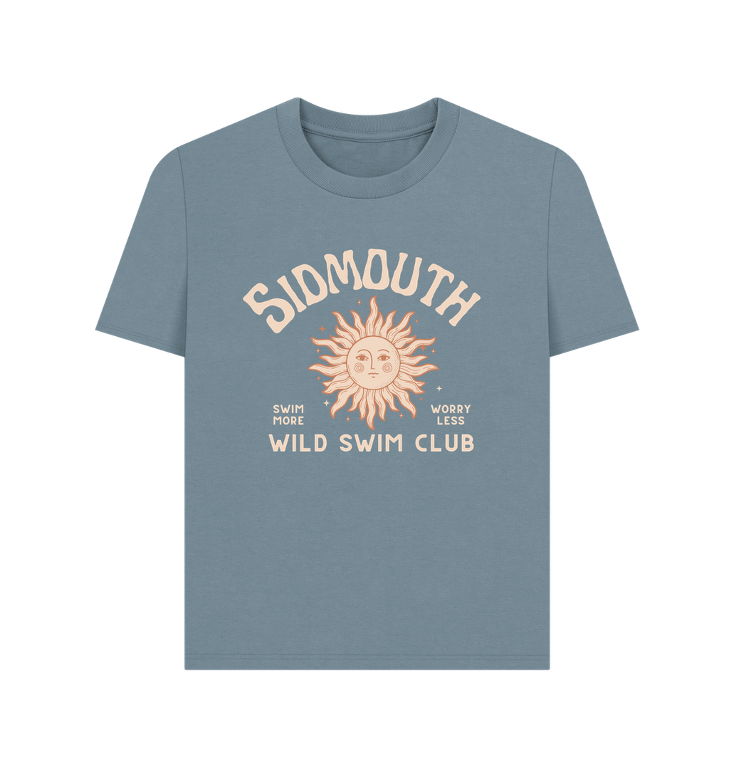 Stone Blue Printed T-shirt