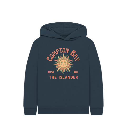 Navy Blue Kids Hoody - Compton Bay - Sunshine - The Islander - Isle of Wight