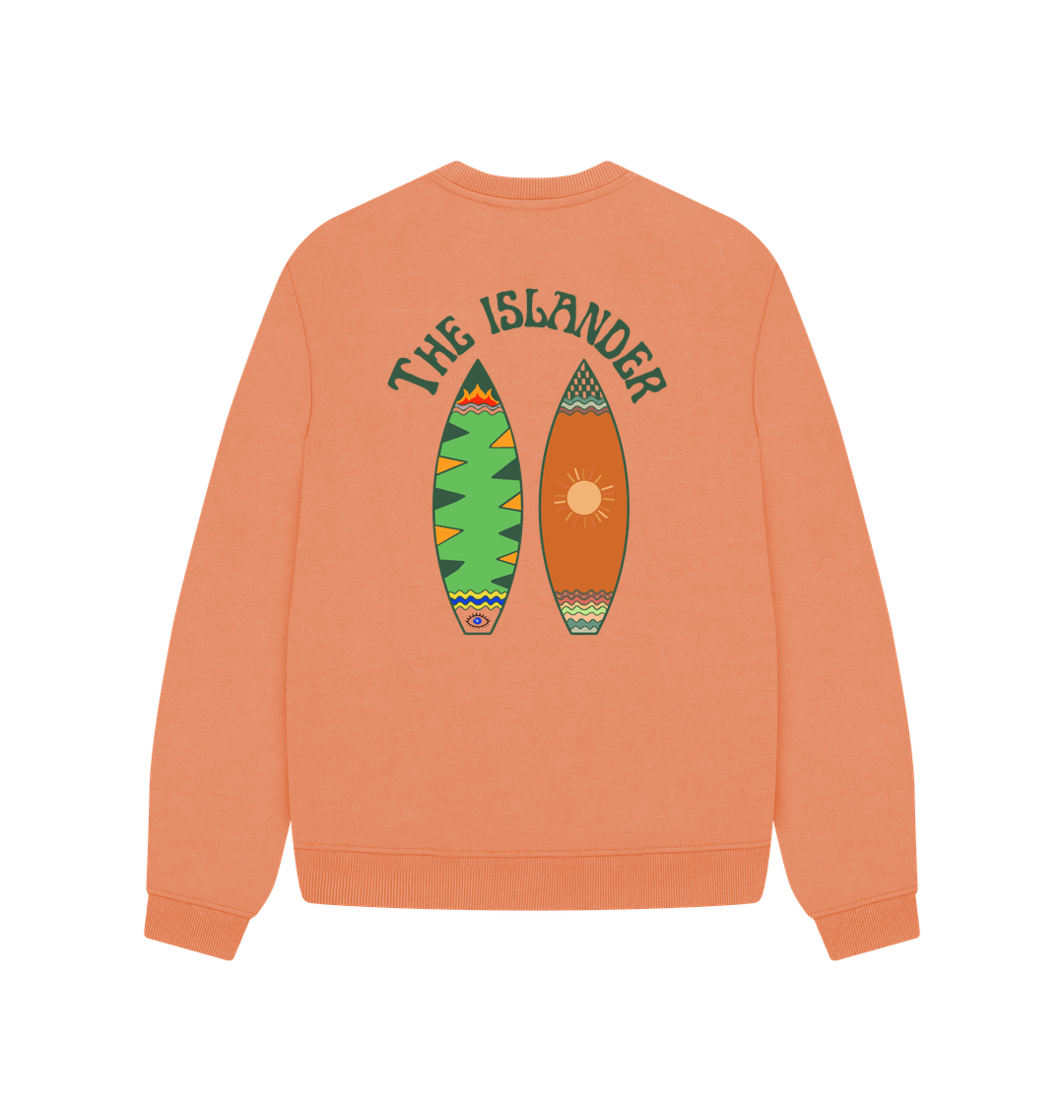 Apricot Surf board - Women's oversized style sweater - The Islander