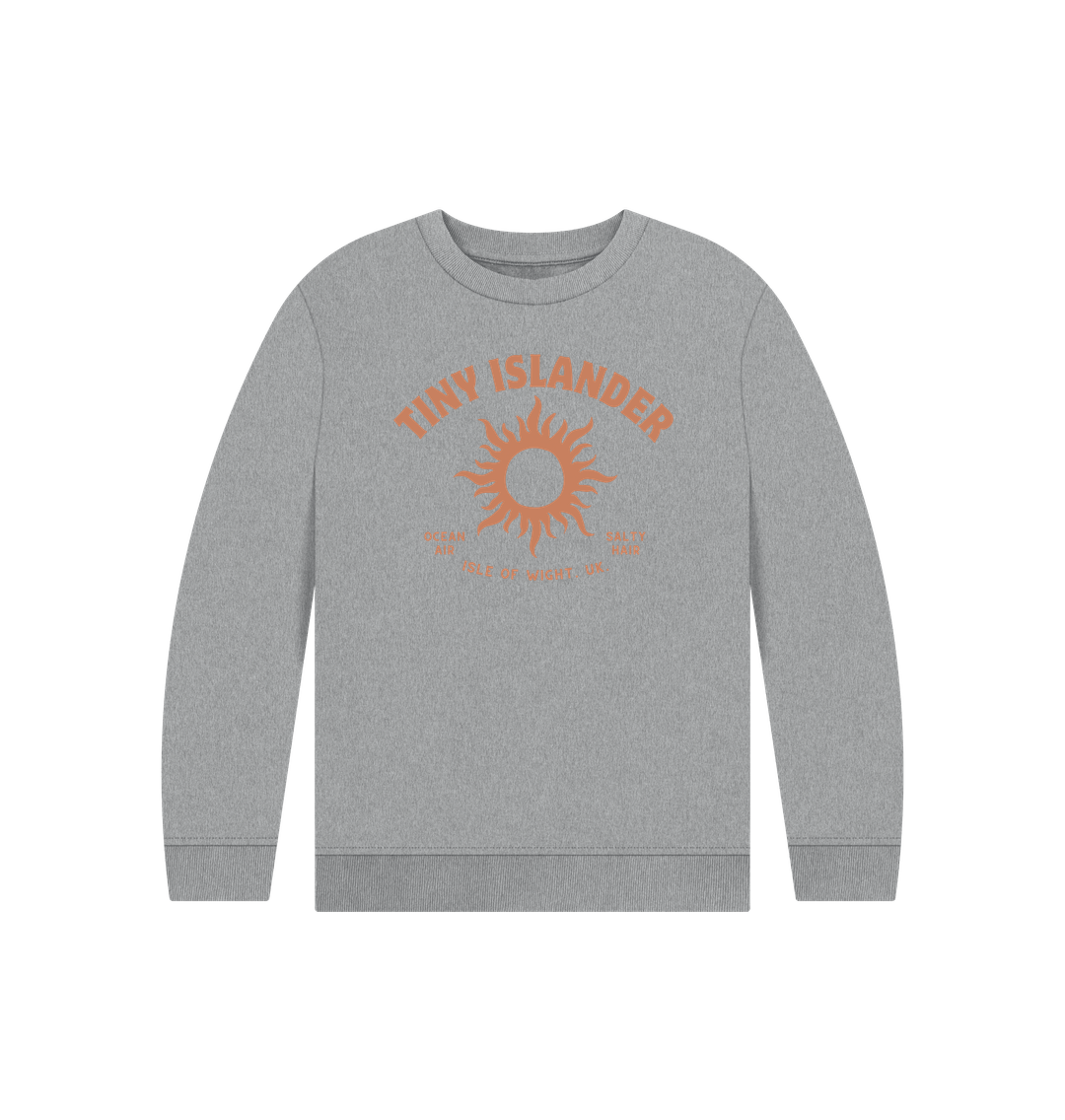 Athletic Grey Tiny Islander Kids Sweatshirt - Organic Cotton