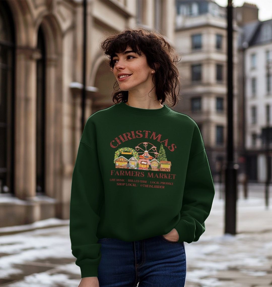 Christmas Farmers Market - Women's Oversized Style Sweatshirt