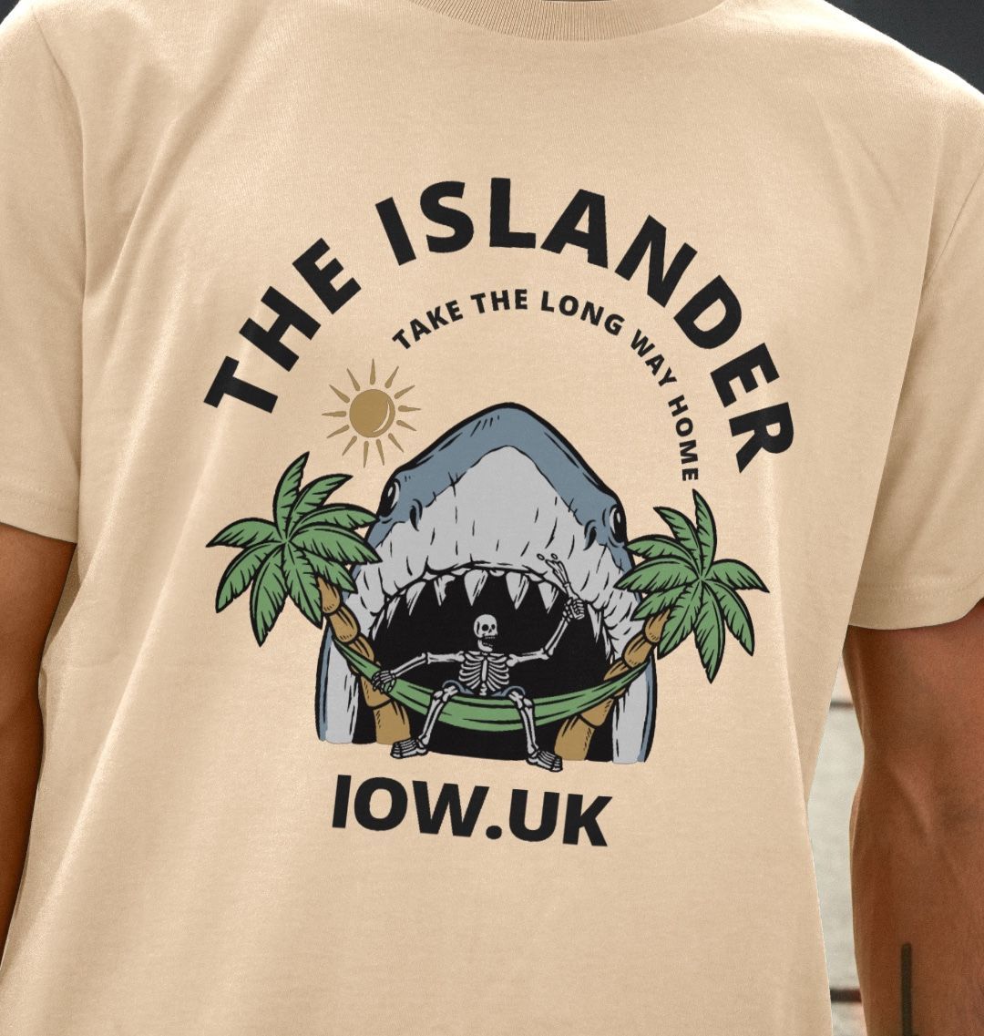 The Islander - Shark Mouth - Unisex Tshirt - 100% Organic Cotton