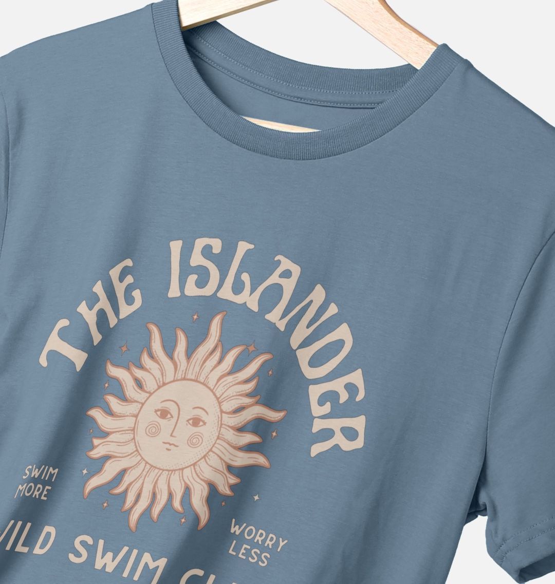 The Islander Wild Swim - Unisex T Shirt - Wild Swimming Gift