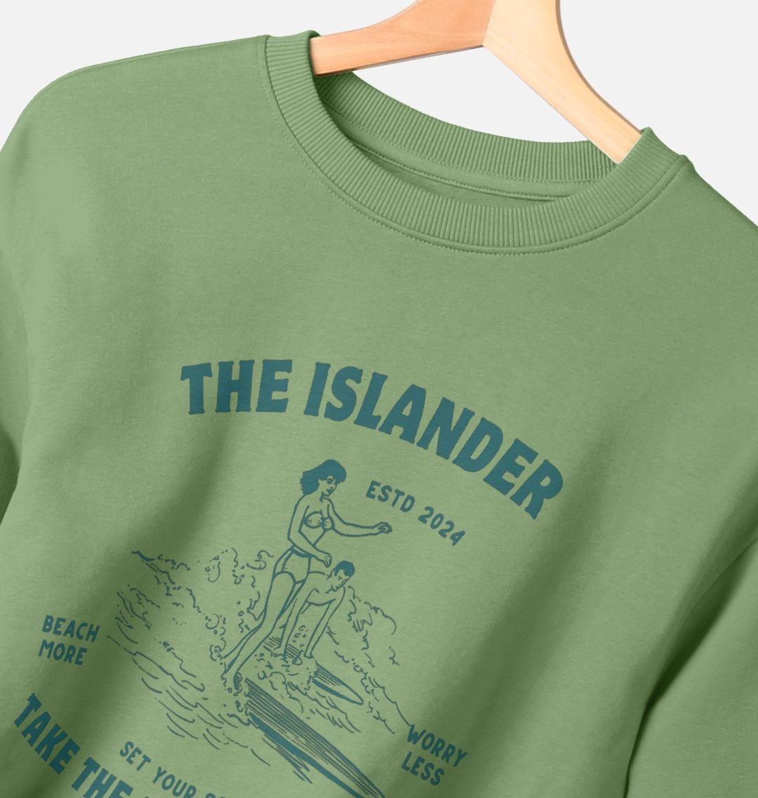 Take the long way home - Women's oversized sweatshirt - Surf - The Islander