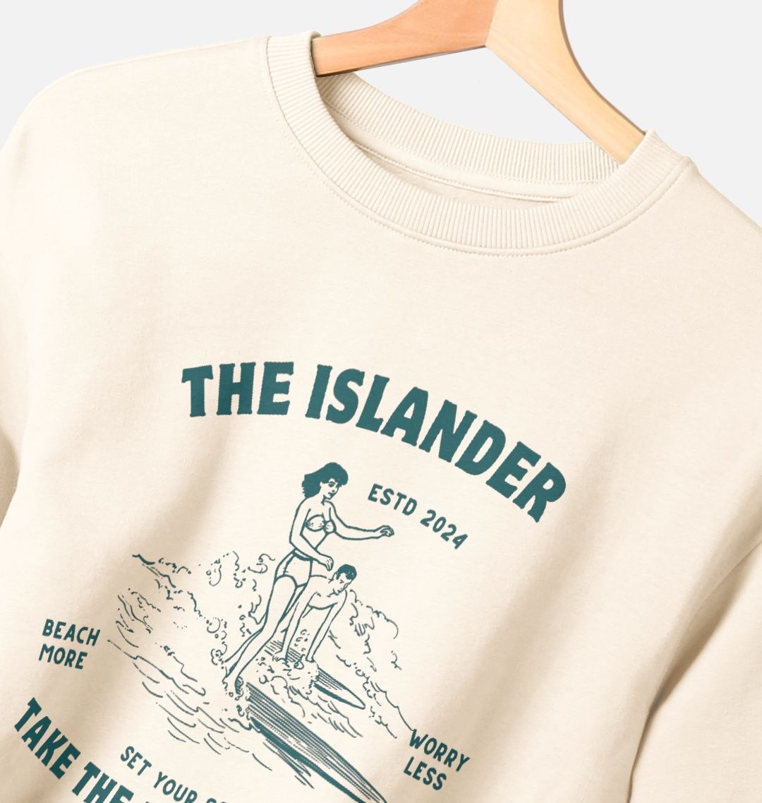 Take the long way home - Women's oversized sweatshirt - Surf - The Islander