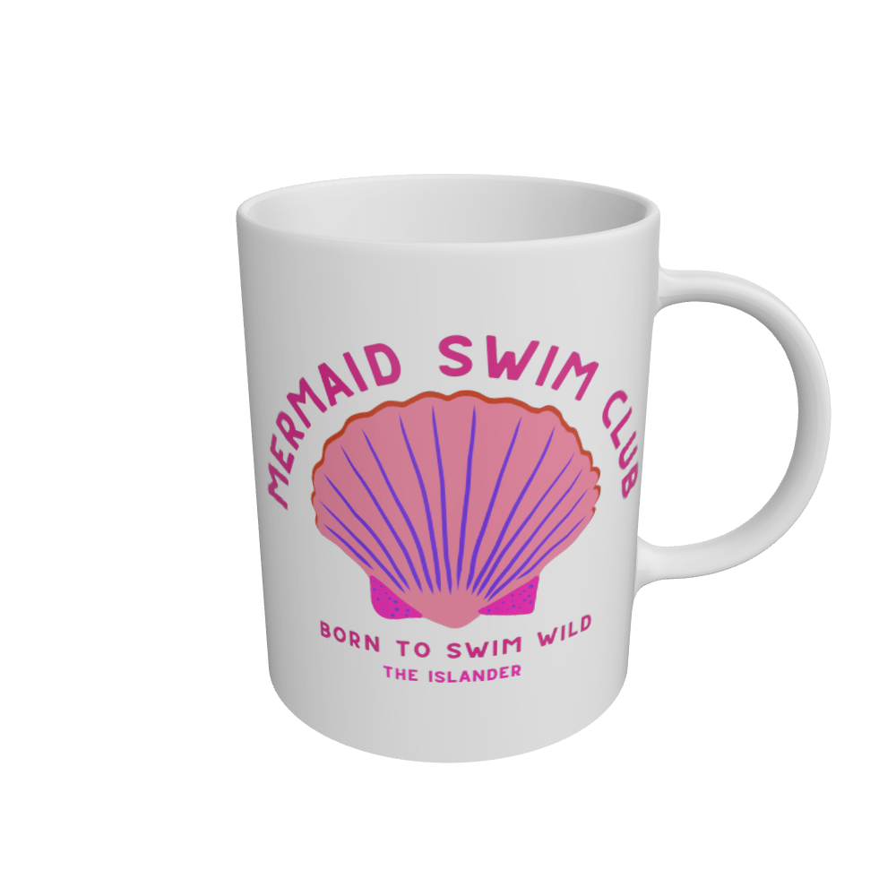 White Mermaid Swim Club - Pink Wild Swim Club - Mug